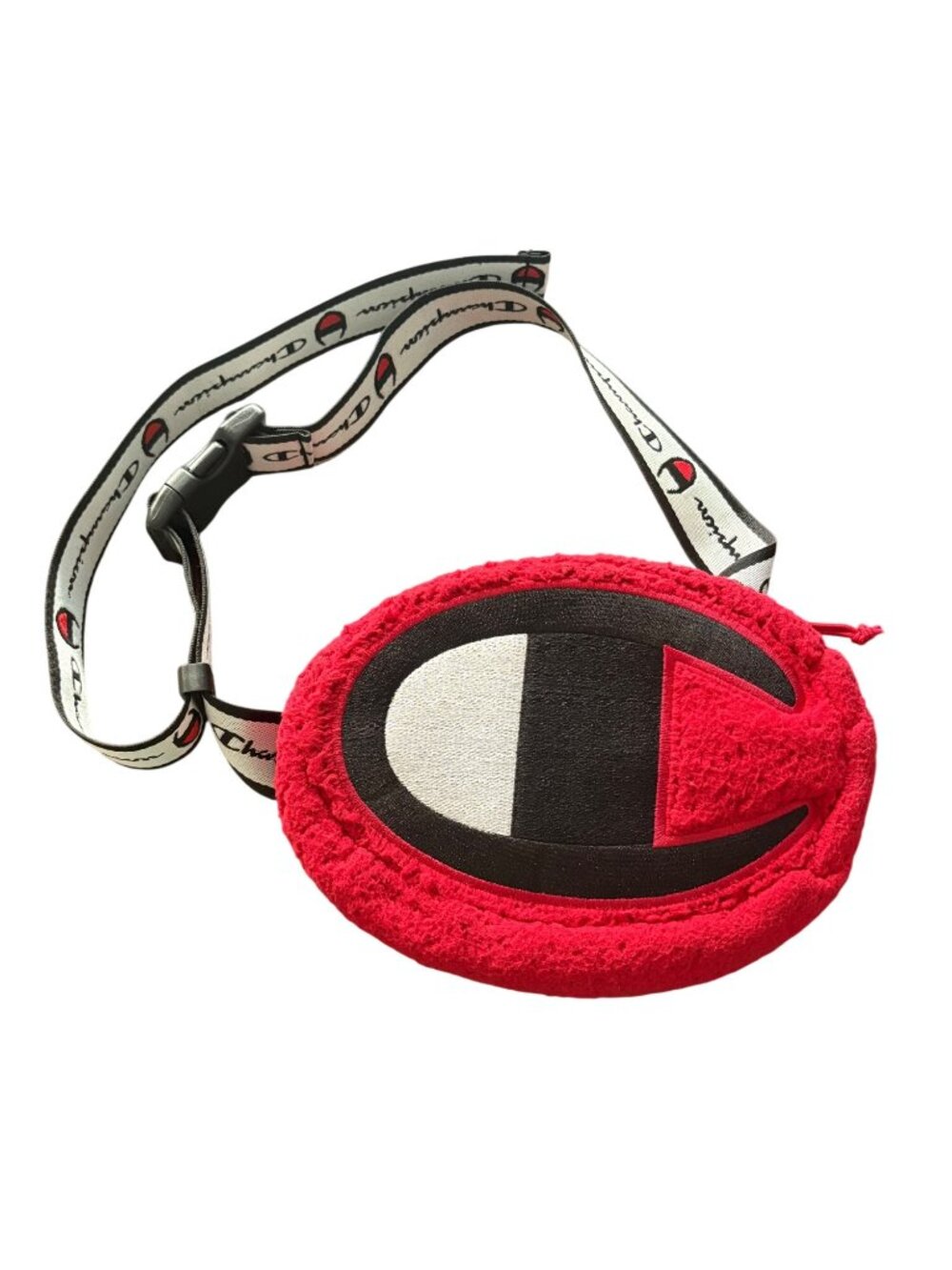 Champion Red/White Versatile Fanny Pack/Mini Crossbody Cozy Streetwear Belt Bag